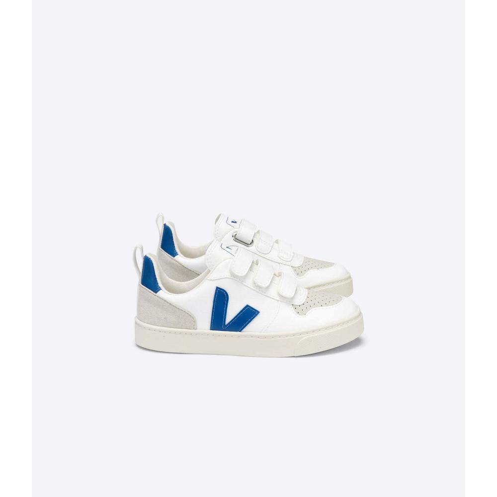 White Indigo Kids\' Veja V-10 CWL Shoes | AU 776JPQ